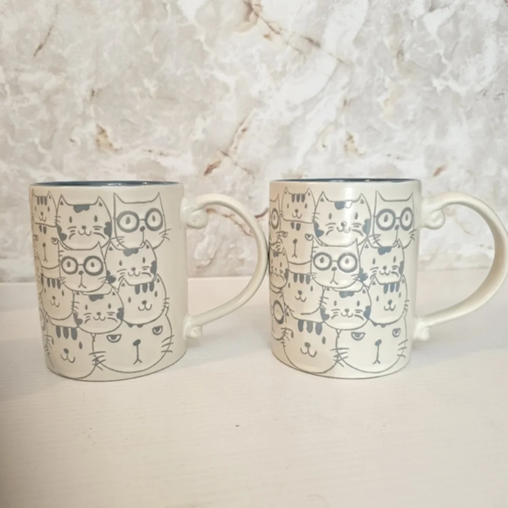 Spectrum Cat Face Repeat Mug Set - Picture 8 of 14